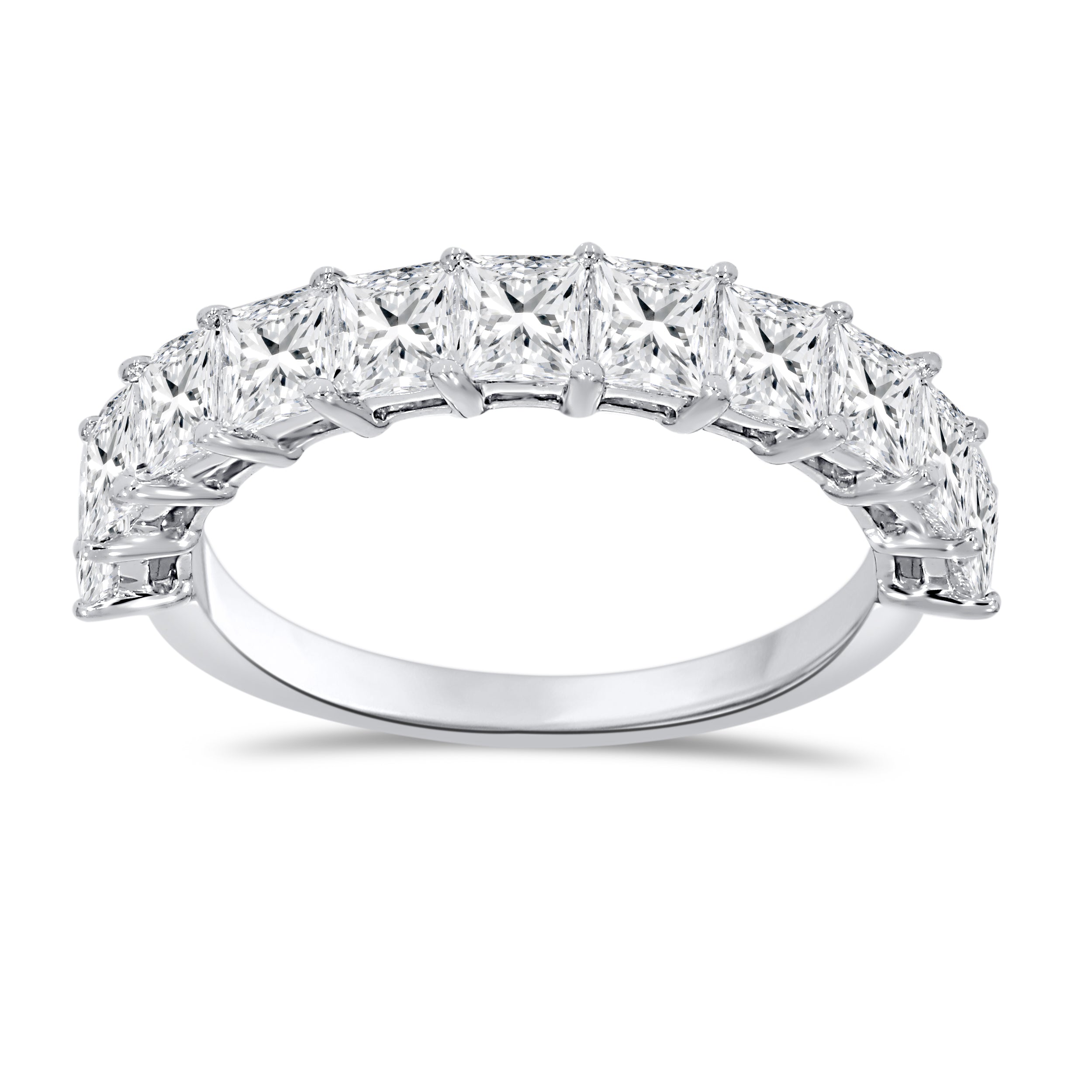 14K White Gold Round Cut Diamond Ring, 2.66 CT, fine jewellery by Luster d'Anvers, Antwerp