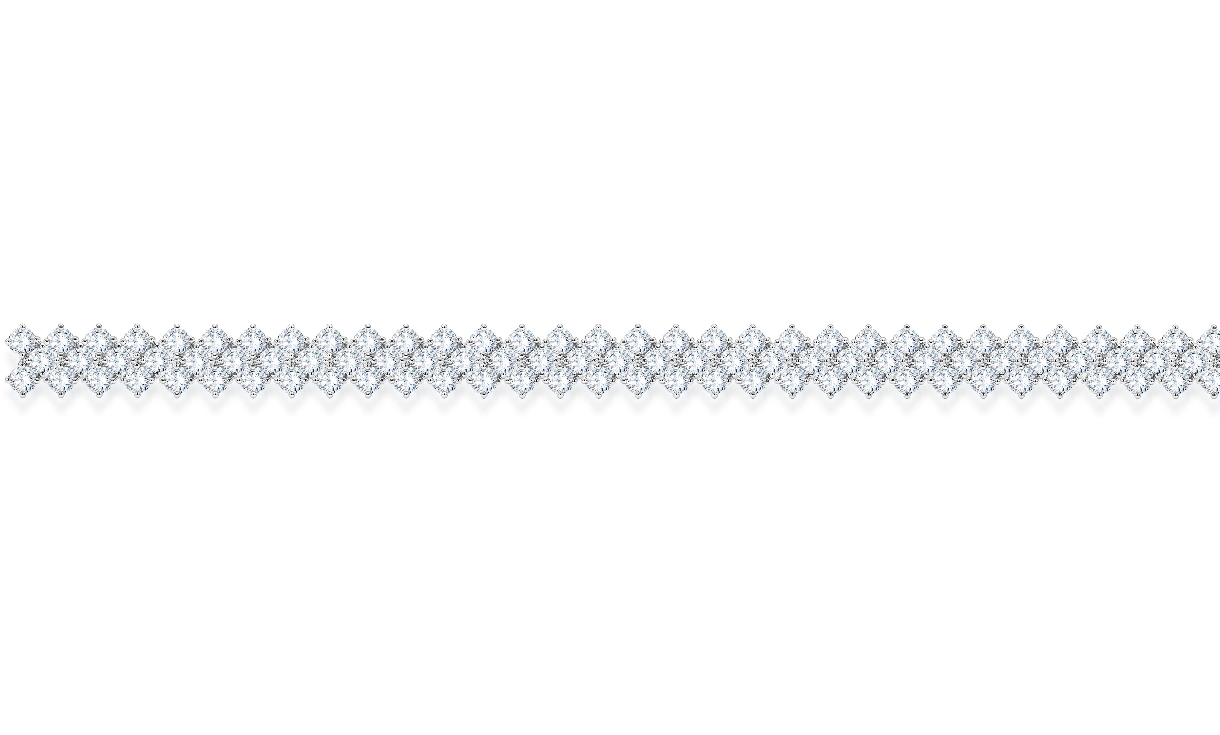 10K White Gold Round Cut Lab-Grown Diamond Bracelet – 4.63 CT, fine jewellery by Luster d'Anvers, Antwerp