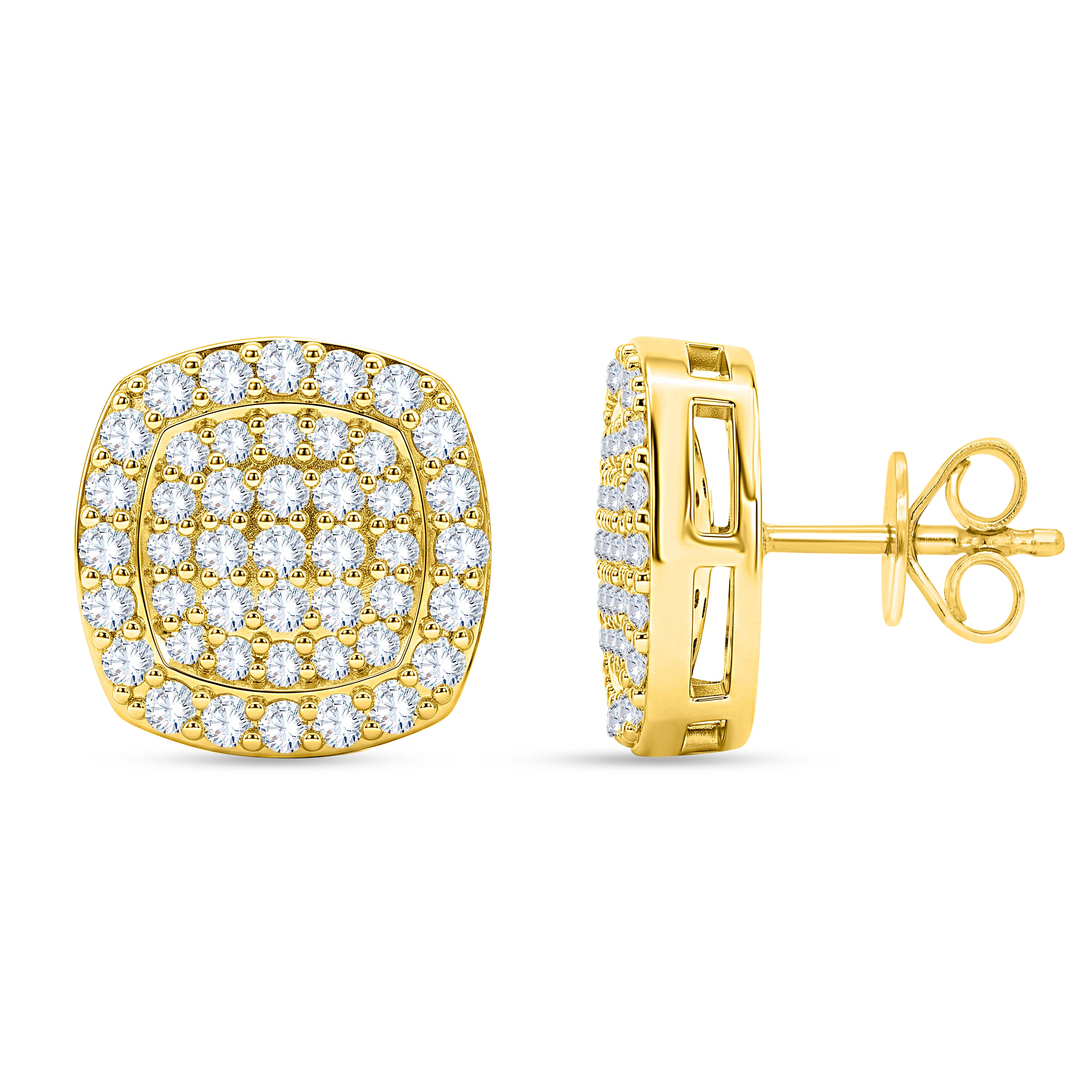 10K White Gold Round Cut Lab-Grown Diamond Earrings – 0.55 CT, fine jewellery by Luster d'Anvers, Antwerp