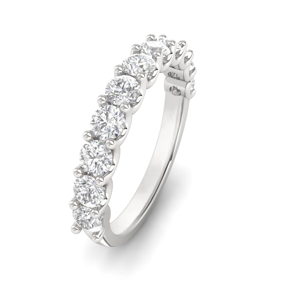 14K White Gold Round Cut Lab-Grown Diamond Ring – 1.19 CT, fine jewellery by Luster d'Anvers, Antwerp