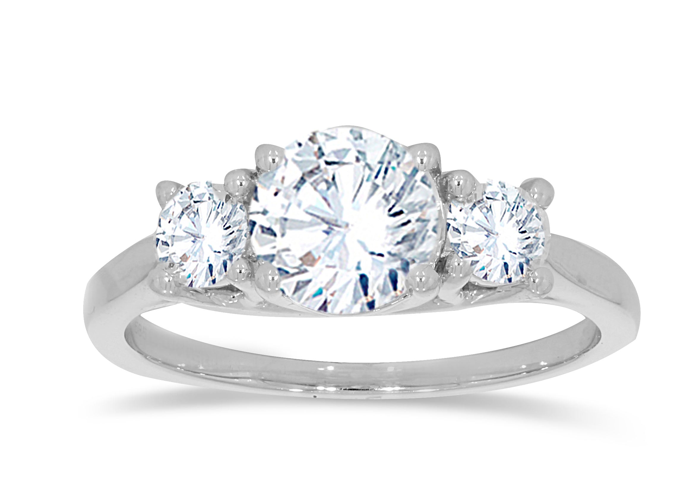 14K White Gold Round Cut Lab-Grown Diamond Ring – 1.6 CT, fine jewellery by Luster d'Anvers, Antwerp