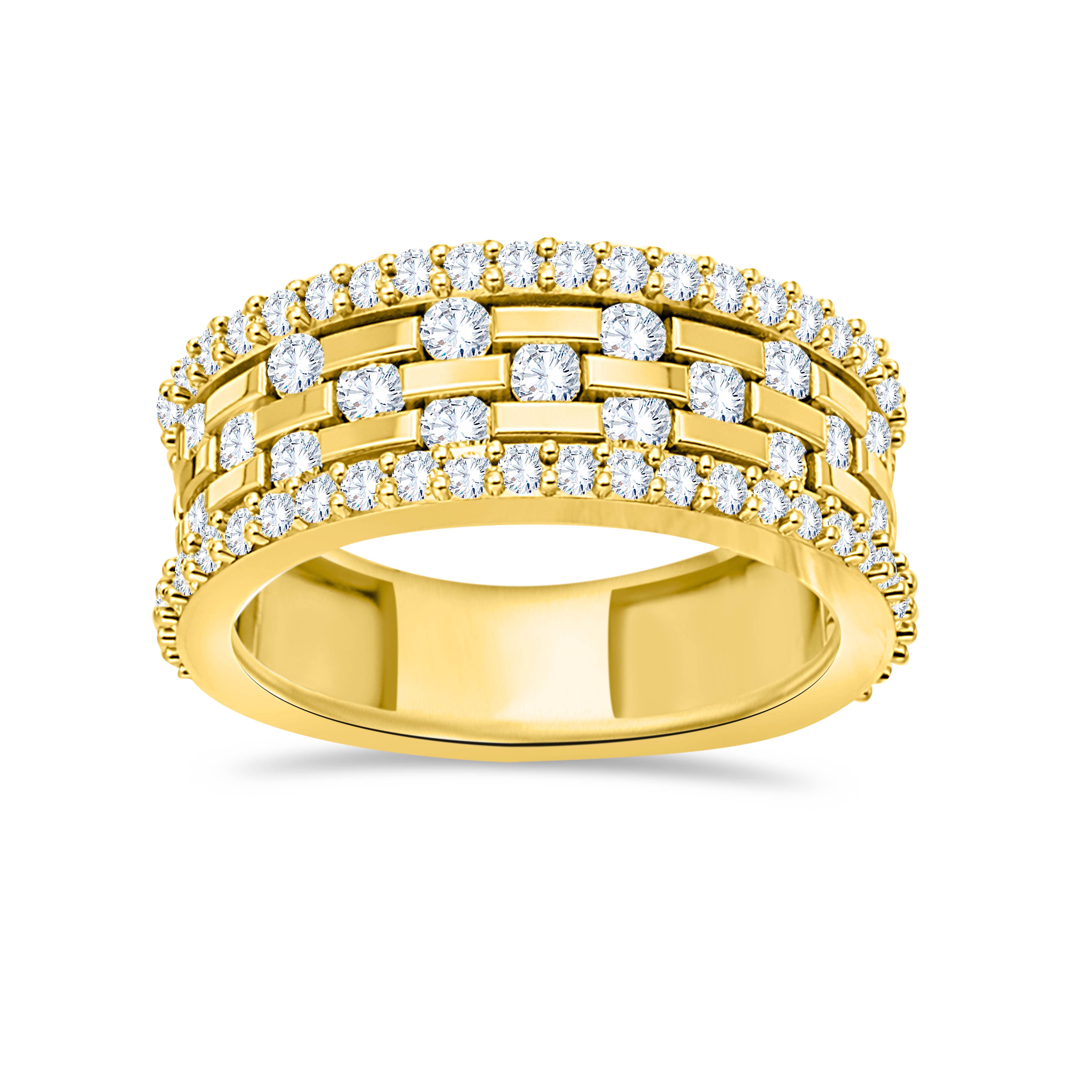 14K Yellow Gold Round Cut Lab-Grown Diamond Ring – 1.41 CT, fine jewellery by Luster d'Anvers, Antwerp