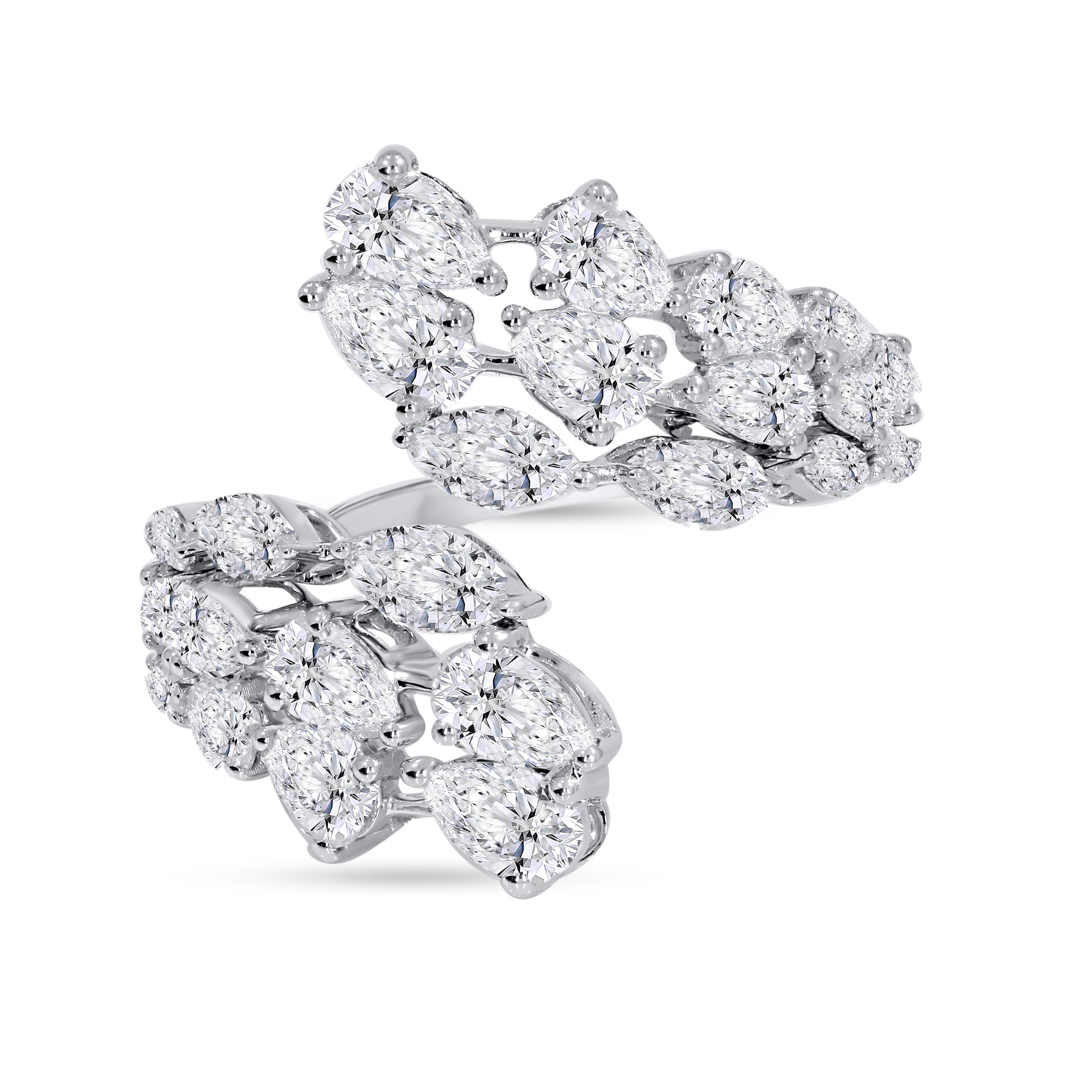 10K Yellow Gold Multi-Shape Diamond Ring, 2.64 CT, fine jewellery by Luster d'Anvers, Antwerp