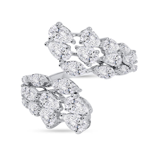 10K Yellow Gold Multi-Shape Diamond Ring, 2.64 CT, fine jewellery by Luster d'Anvers, Antwerp
