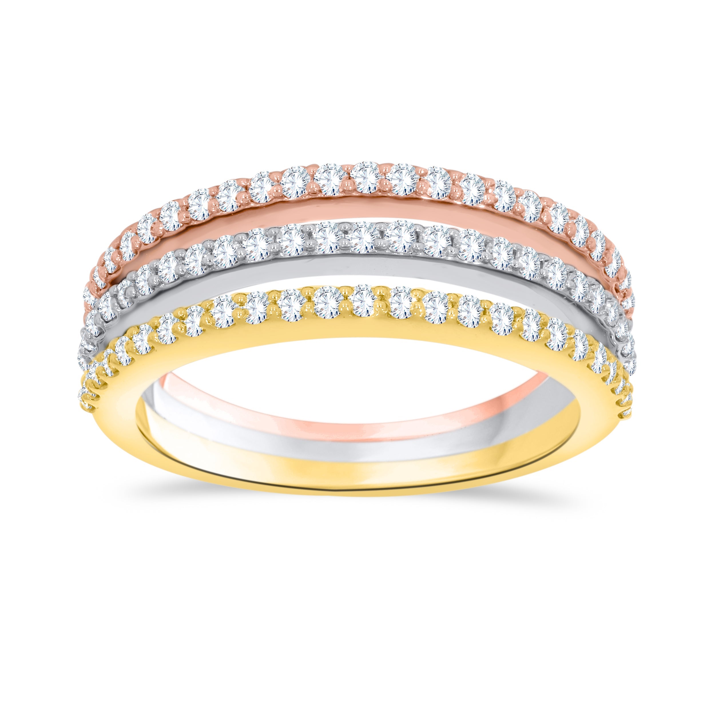 10K Yellow Gold Round Cut Diamond Ring, 0.67 CT, fine jewellery by Luster d'Anvers, Antwerp