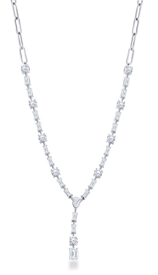 14K Gold Multi-Shape Diamond Necklace, 3.96 CT, fine jewellery by Luster d'Anvers, Antwerp