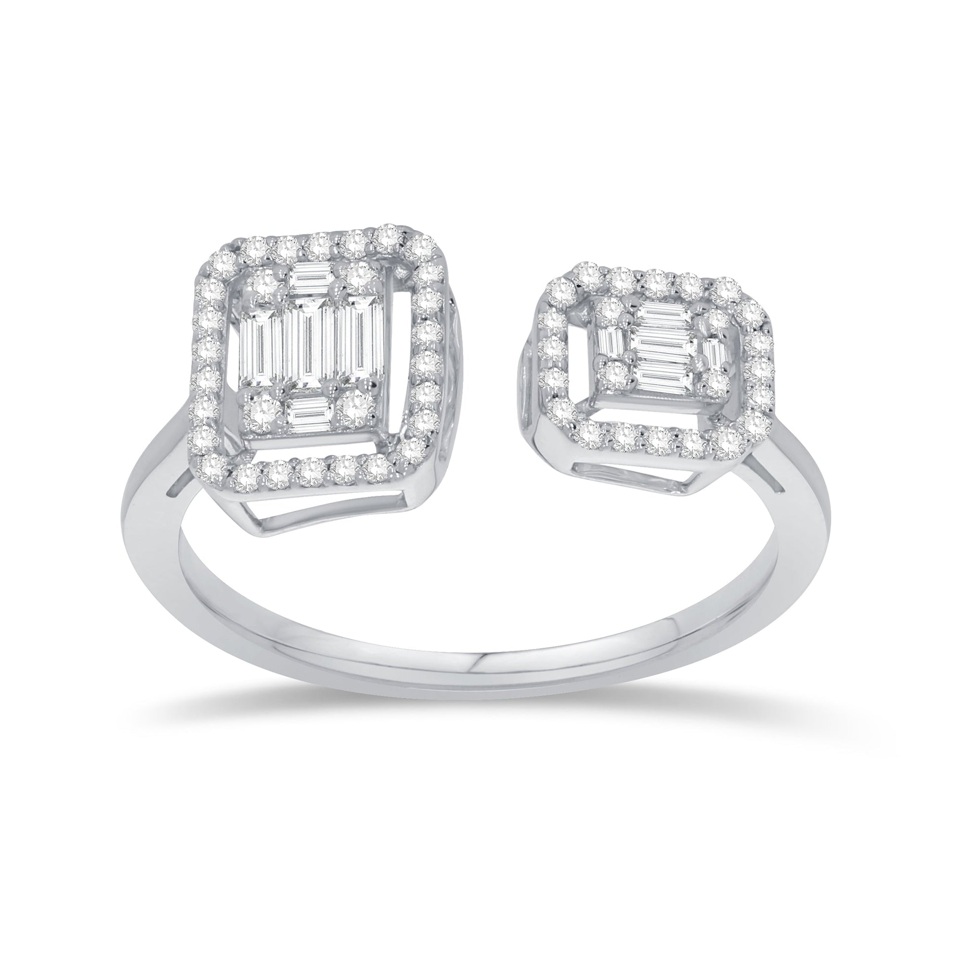 14K White Gold Lab-Grown Multi-Shape Diamond Ring, 0.35 CT, fine jewellery by Luster d'Anvers, Antwerp