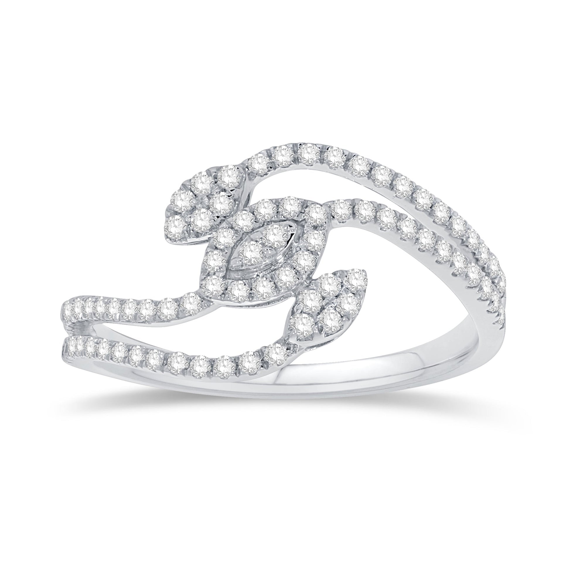 14K White Gold Lab-Grown Multi-Shape Diamond Ring, 0.42 CT, fine jewellery by Luster d'Anvers, Antwerp