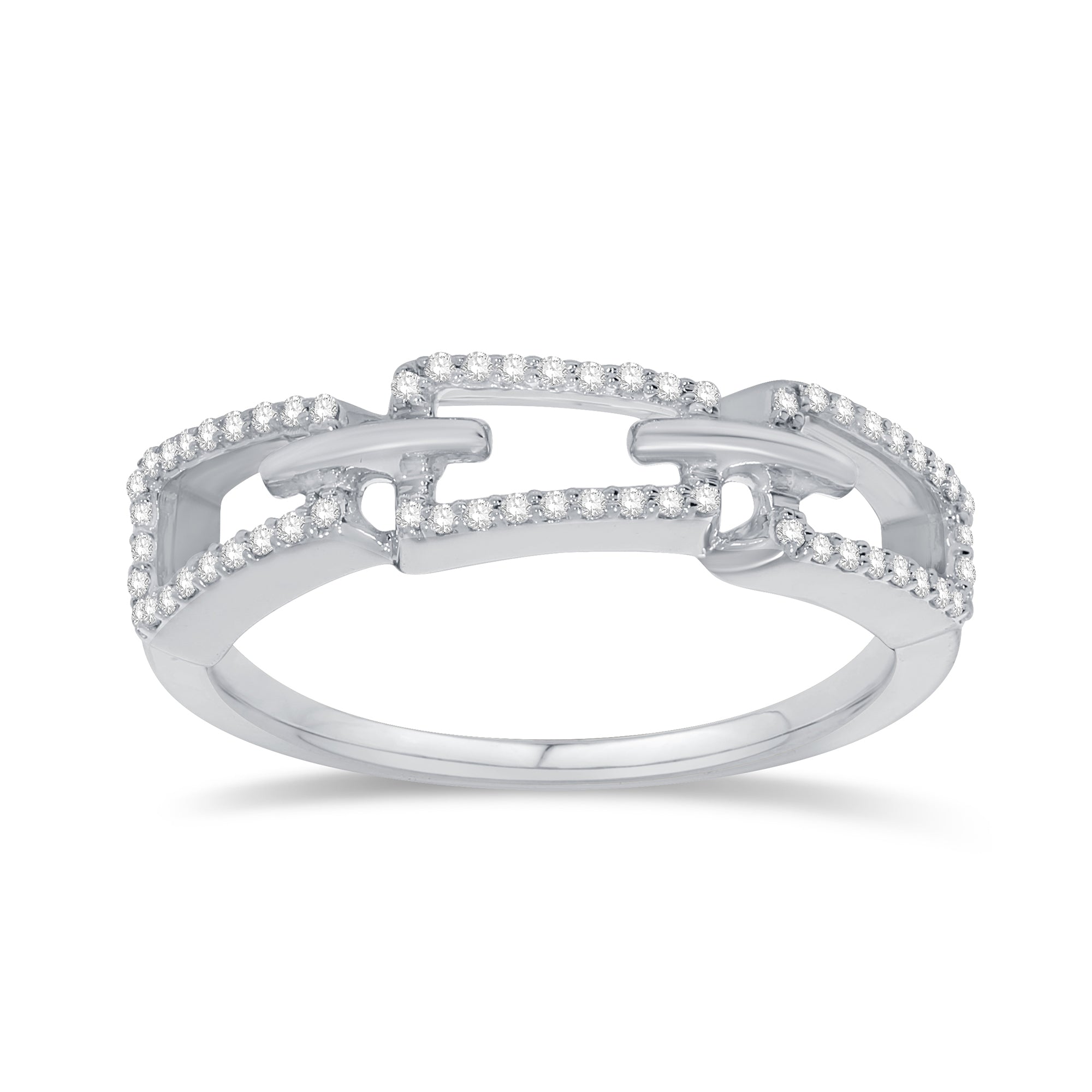 14K White Gold Lab-Grown Round Cut Diamond Ring, 0.19 CT, fine jewellery by Luster d'Anvers, Antwerp