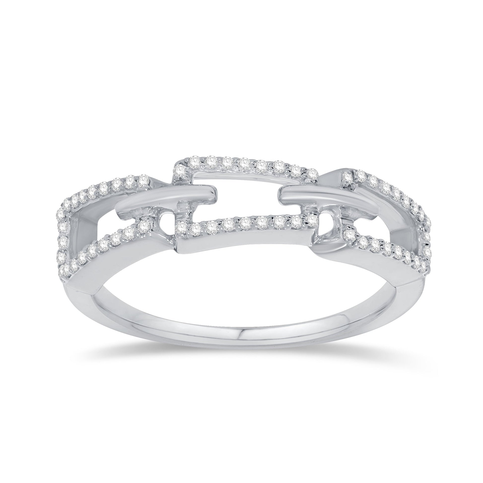 14K White Gold Lab-Grown Round Cut Diamond Ring, 0.19 CT, fine jewellery by Luster d'Anvers, Antwerp