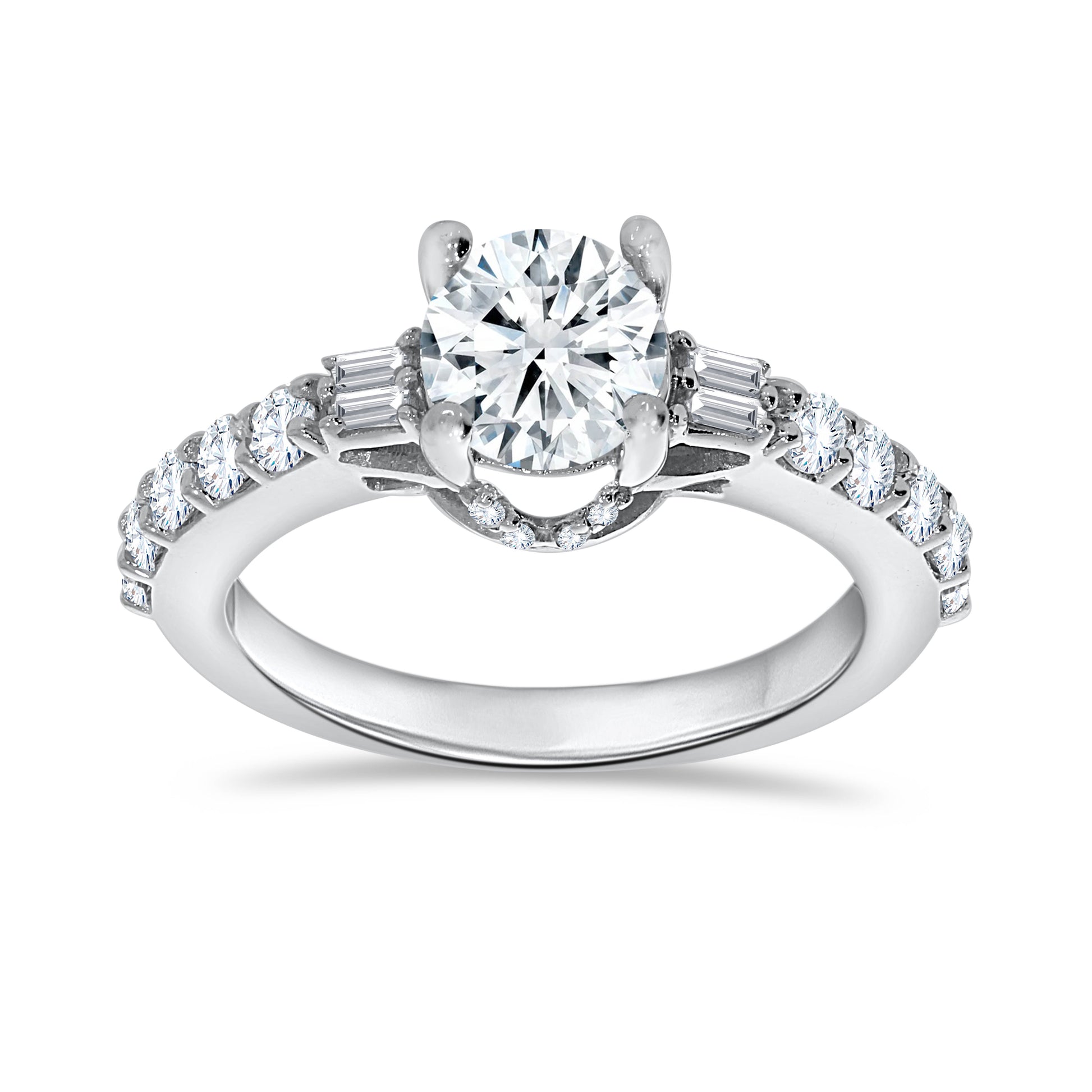 14K White Gold Multi-Shape Diamond Ring, 0.48 CT, fine jewellery by Luster d'Anvers, Antwerp