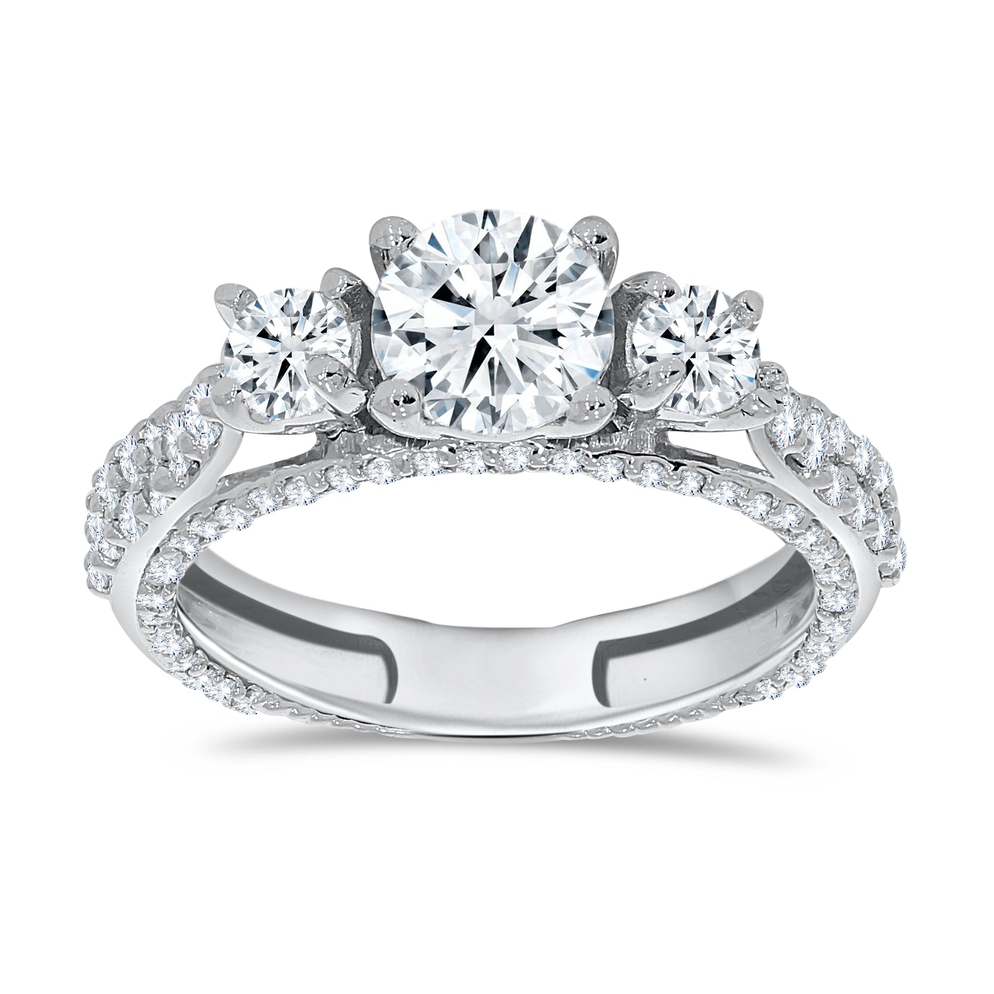 14K White Gold Pear Cut Diamond Ring, 0.86 CT, fine jewellery by Luster d'Anvers, Antwerp