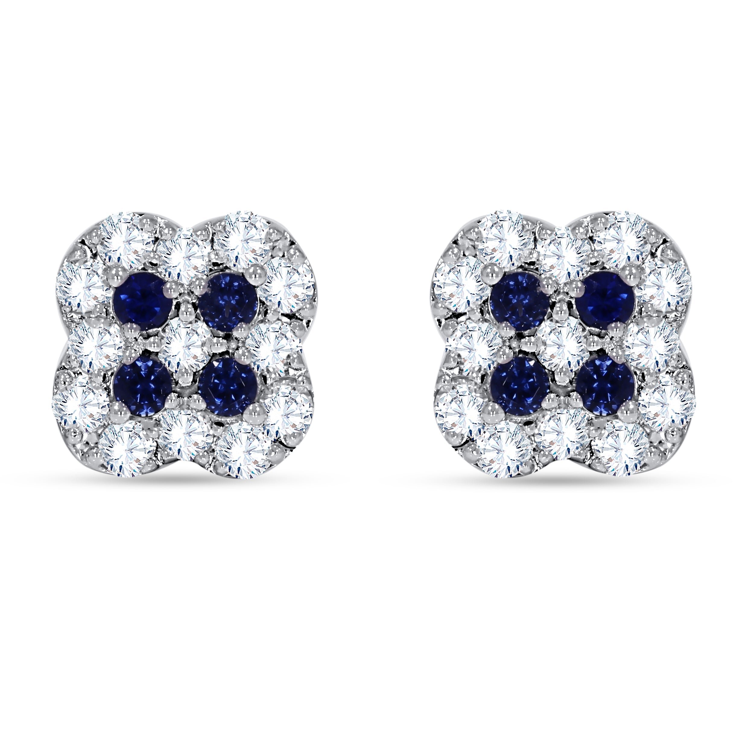 14K White Gold Round Cut Diamond Earring, 1.27 CT, fine jewellery by Luster d'Anvers, Antwerp
