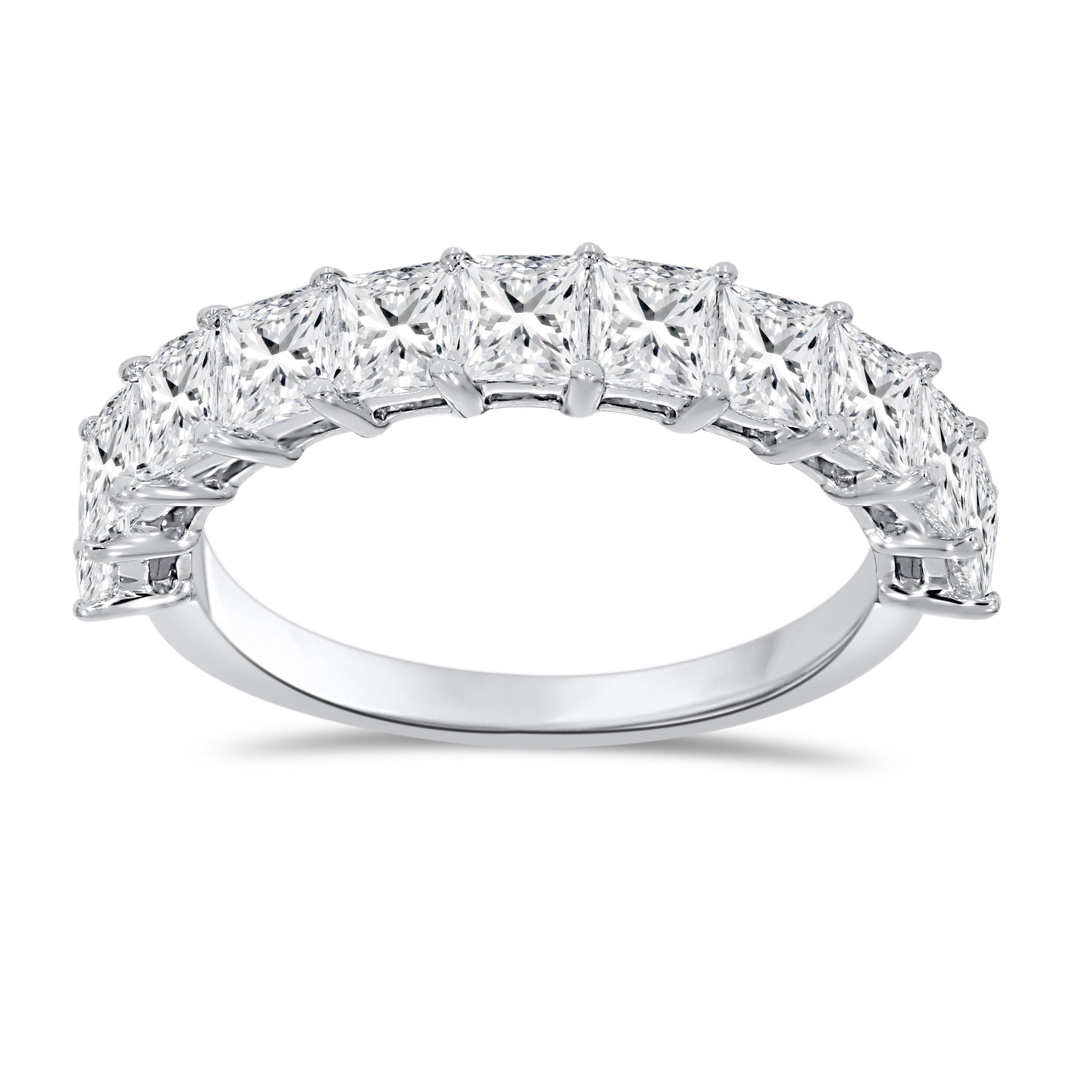 14K White Gold Round Cut Diamond Ring, 2.66 CT, fine jewellery by Luster d'Anvers, Antwerp