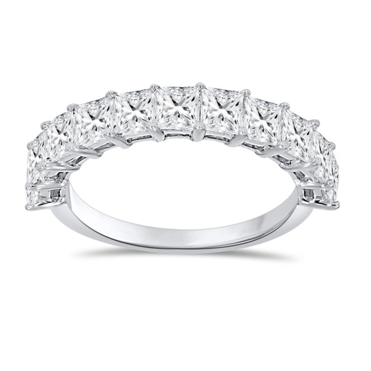 14K White Gold Round Cut Diamond Ring, 2.66 CT, fine jewellery by Luster d'Anvers, Antwerp