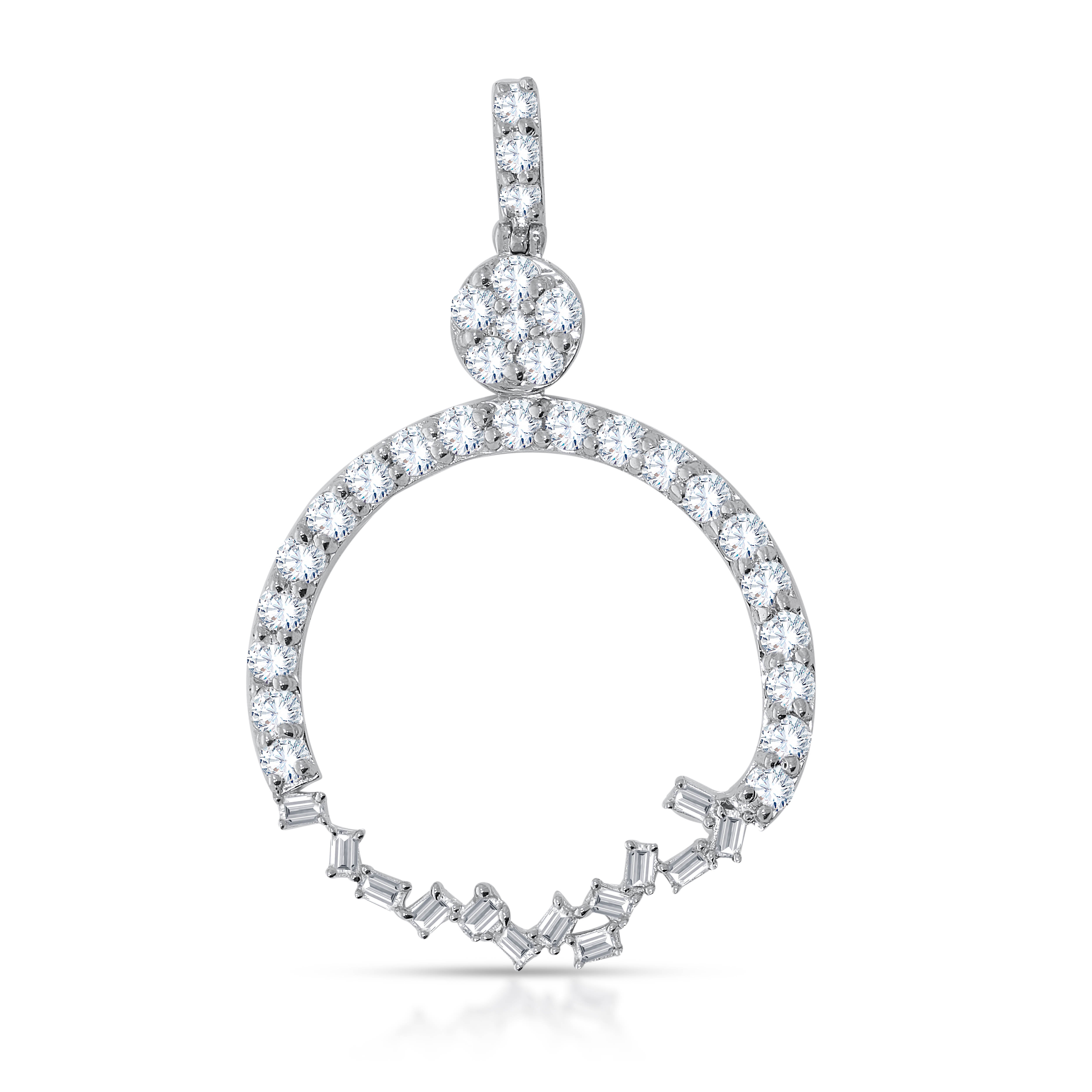 14K Yellow Gold Multi-Shape Diamond Pendant, 1.00 CT, fine jewellery by Luster d'Anvers, Antwerp