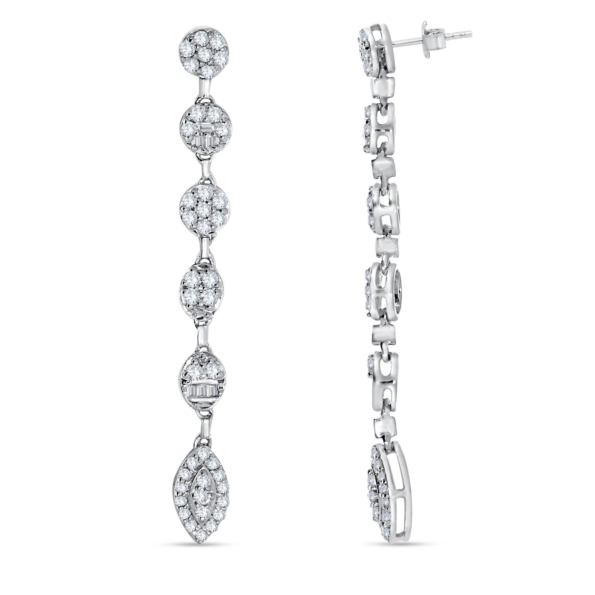 14K Yellow Gold Round Cut Diamond Earring, 0.76 CT, fine jewellery by Luster d'Anvers, Antwerp