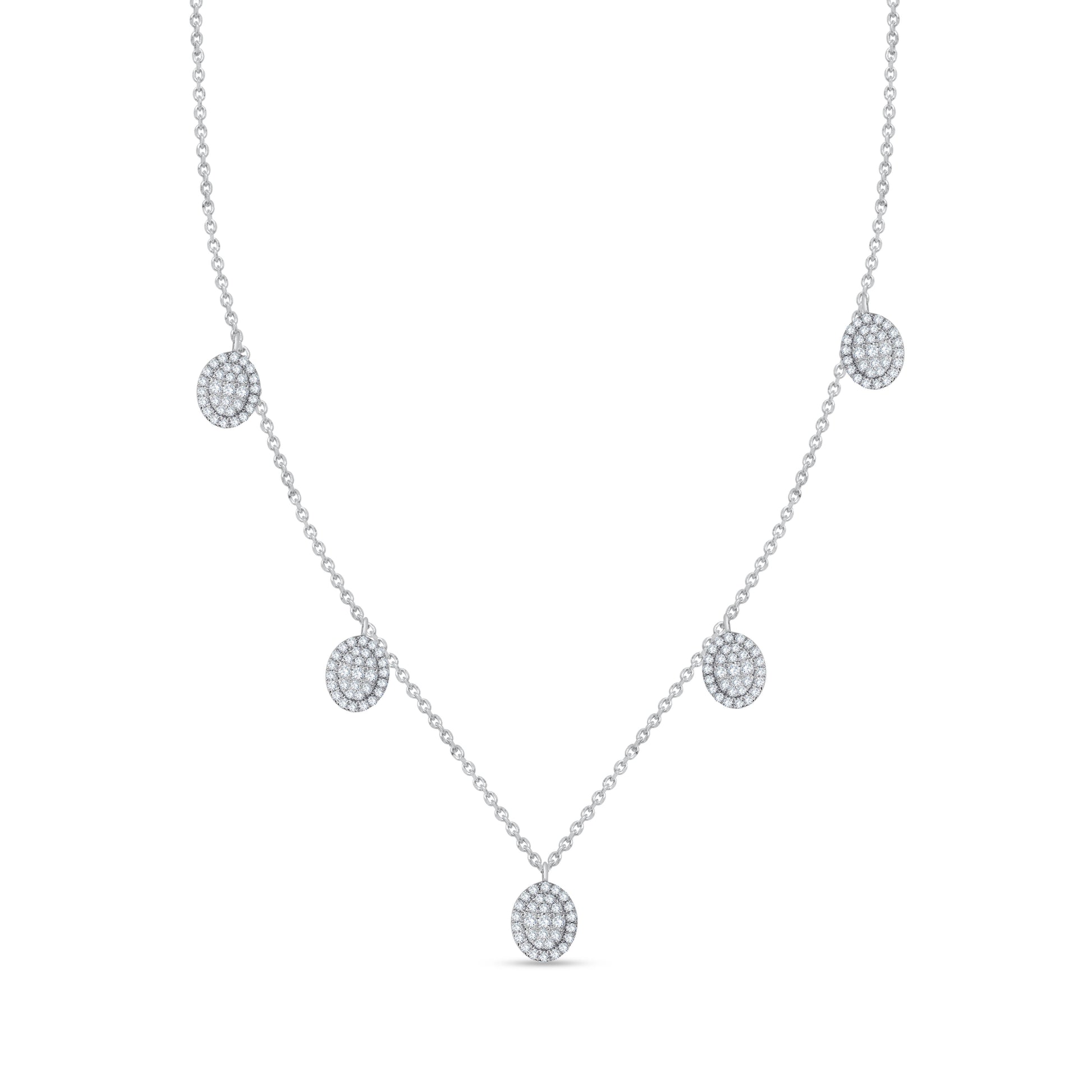 14K Yellow Gold Round Cut Diamond Necklace, 0.69 CT, fine jewellery by Luster d'Anvers, Antwerp