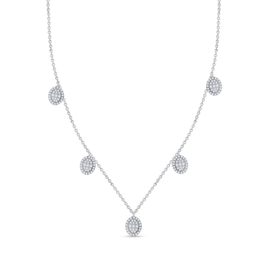 14K Yellow Gold Round Cut Diamond Necklace, 0.69 CT, fine jewellery by Luster d'Anvers, Antwerp