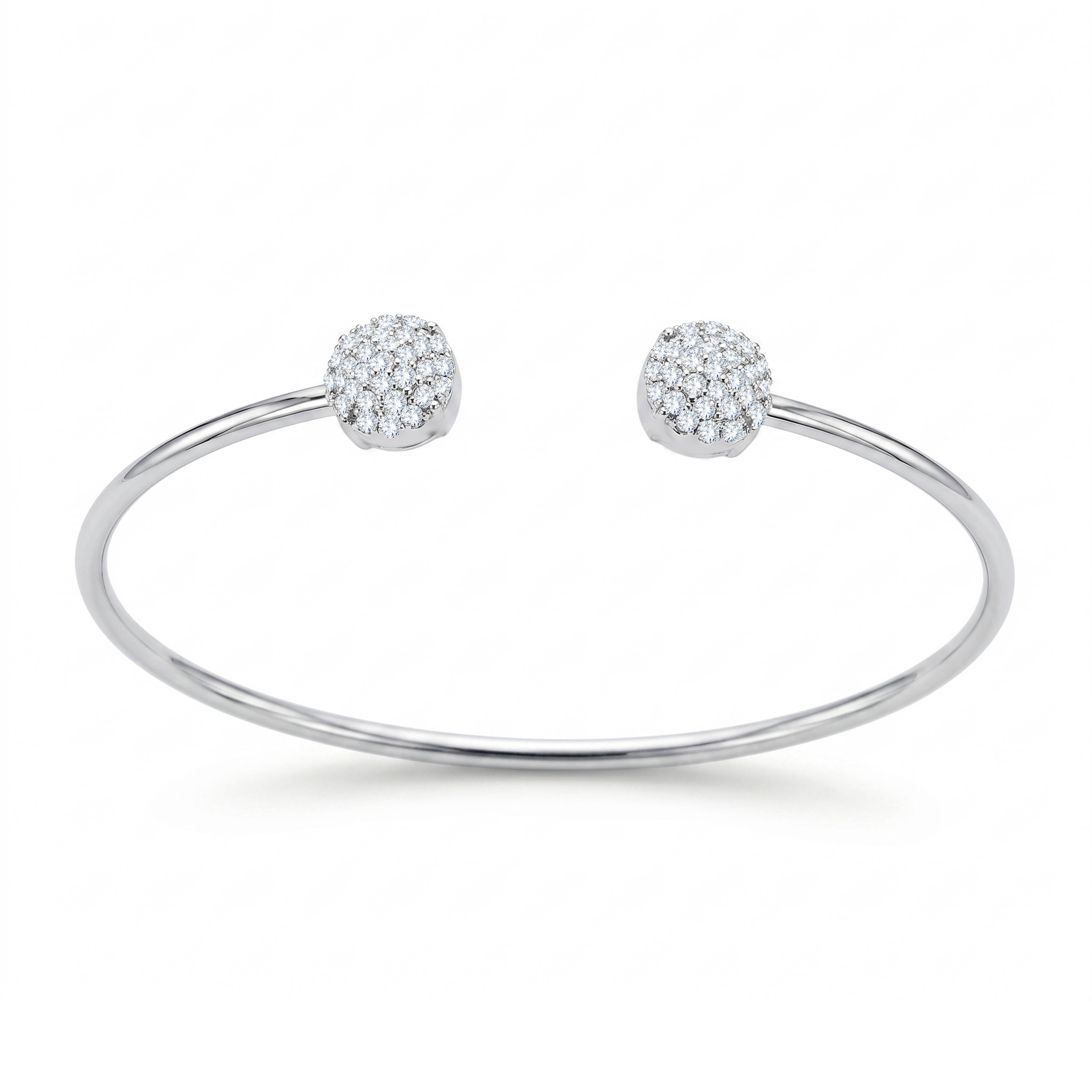 14K Yellow Gold Round Cut Lab-Grown Diamond Bangle – 0.77 CT, fine jewellery by Luster d'Anvers, Antwerp