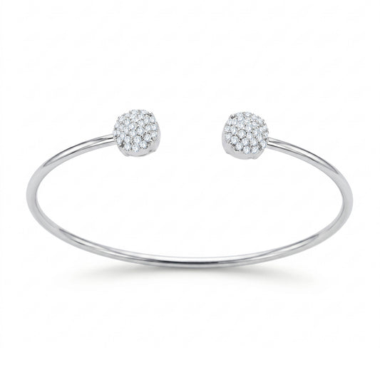 14K Yellow Gold Round Cut Lab-Grown Diamond Bangle – 0.77 CT, fine jewellery by Luster d'Anvers, Antwerp