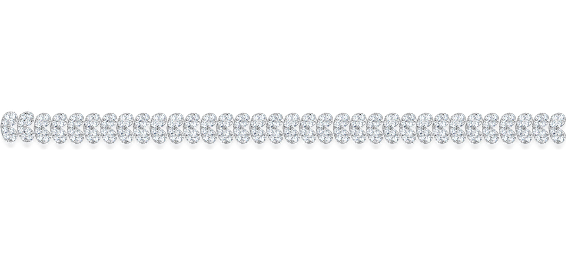10K White Gold Round Cut Lab-Grown Diamond Bracelet – 4.82 CT, fine jewellery by Luster d'Anvers, Antwerp