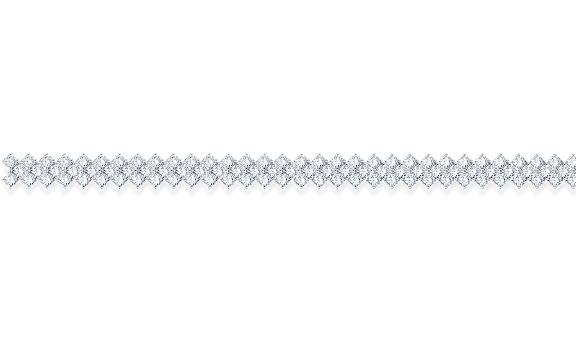 10K White Gold Round Cut Lab-Grown Diamond Bracelet – 4.63 CT, fine jewellery by Luster d'Anvers, Antwerp