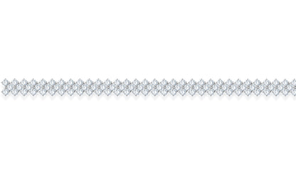 10K White Gold Round Cut Lab-Grown Diamond Bracelet – 4.63 CT, fine jewellery by Luster d'Anvers, Antwerp