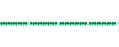 10K White Gold Round Cut Lab-Grown Diamond & Ruby Bracelet – 12.12 CT, fine jewellery by Luster d'Anvers, Antwerp