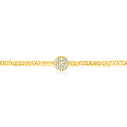 14K Yellow Gold Round Cut Lab-Grown Diamond Bracelet – 1.03 CT, fine jewellery by Luster d'Anvers, Antwerp