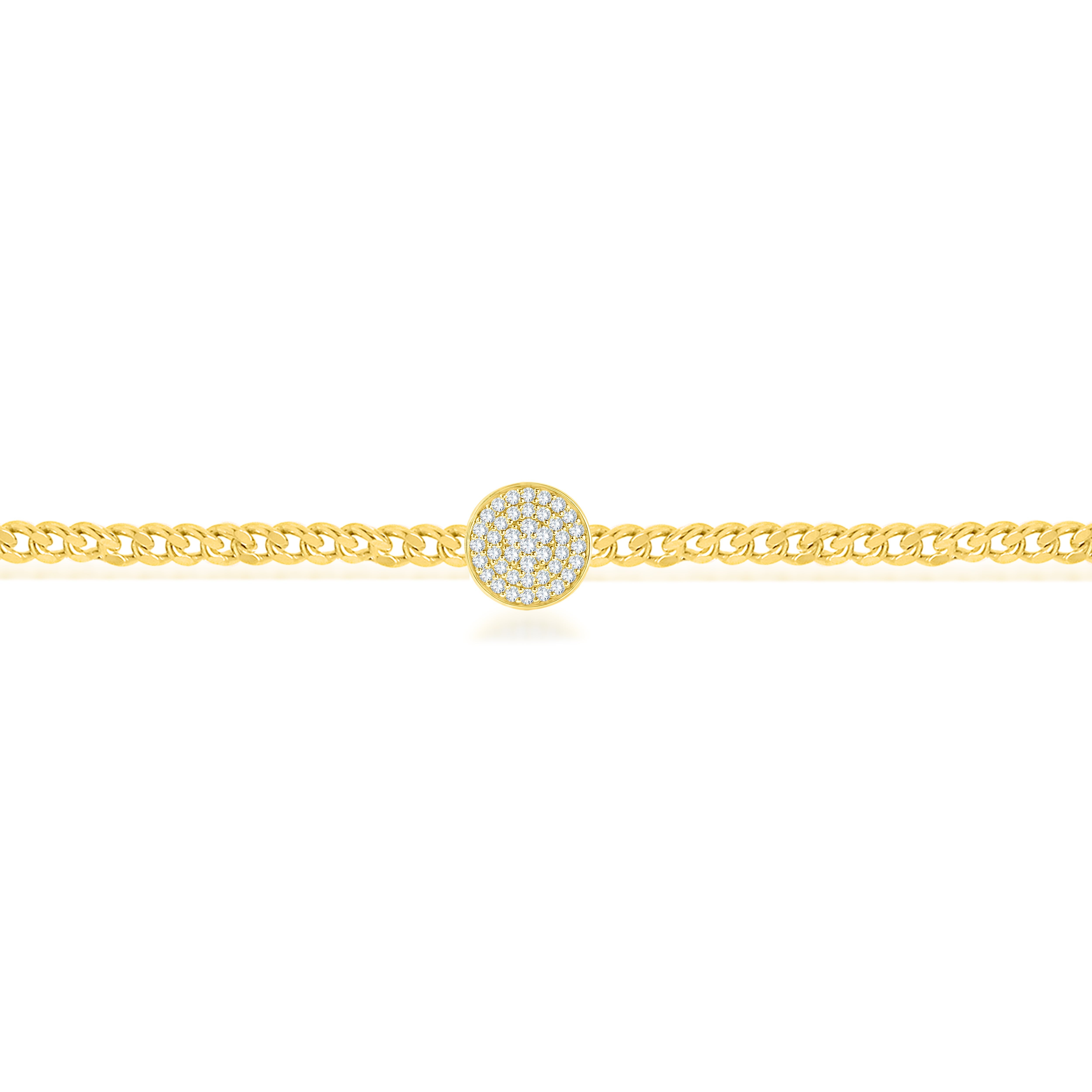 14K Yellow Gold Round Cut Lab-Grown Diamond Bracelet – 1.03 CT, fine jewellery by Luster d'Anvers, Antwerp