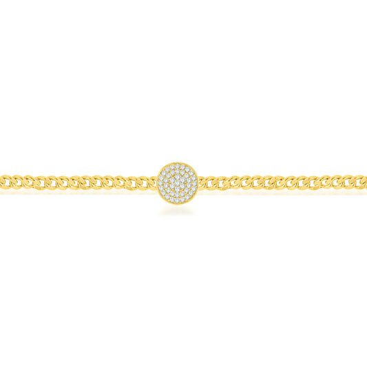 14K Yellow Gold Round Cut Lab-Grown Diamond Bracelet – 1.03 CT, fine jewellery by Luster d'Anvers, Antwerp