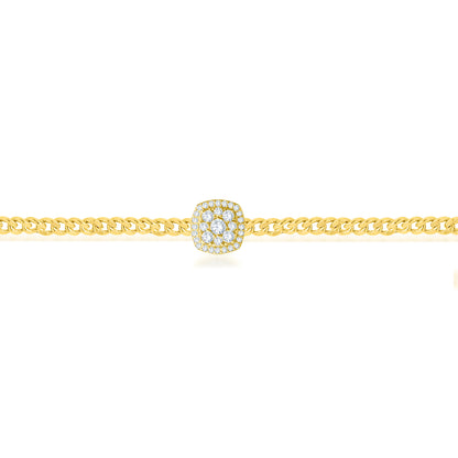 14K Yellow Gold Round Cut Lab-Grown Diamond Bracelet – 1.21 CT, fine jewellery by Luster d'Anvers, Antwerp