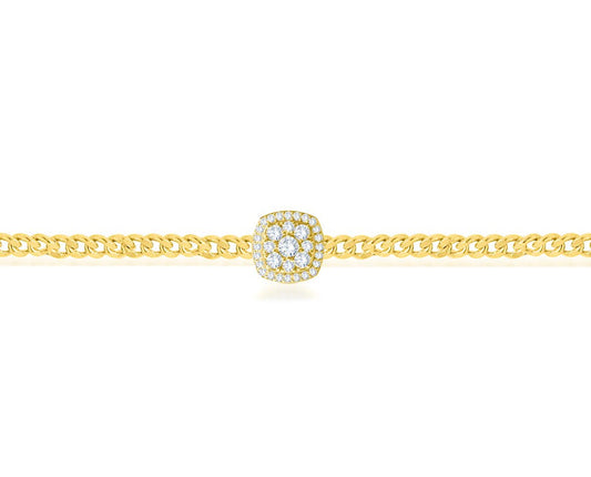 14K Yellow Gold Round Cut Lab-Grown Diamond Bracelet – 1.21 CT, fine jewellery by Luster d'Anvers, Antwerp