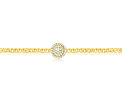 14K Yellow Gold Round Cut Diamond Bracelet – 0.24 CT, fine jewellery by Luster d'Anvers, Antwerp
