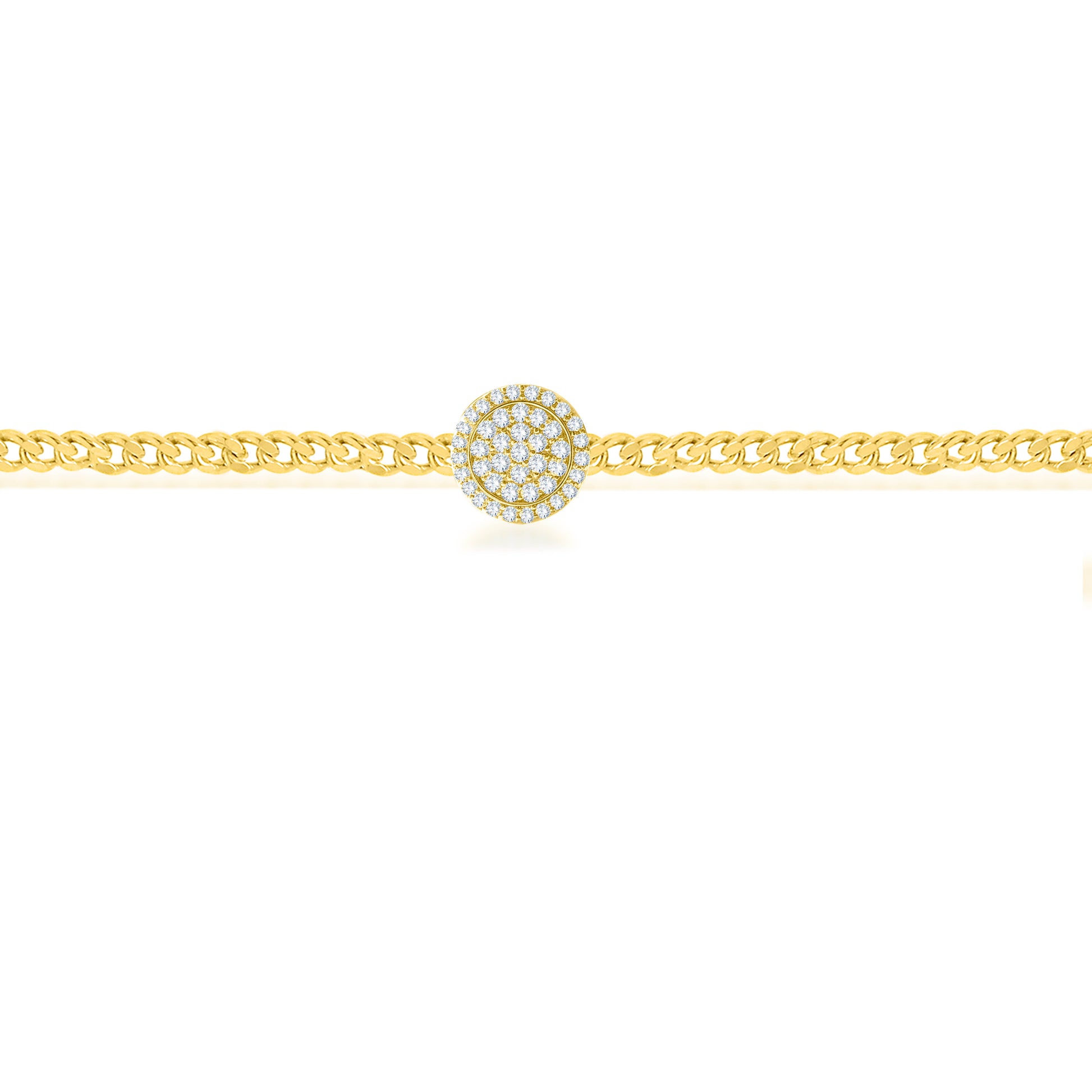 14K Yellow Gold Round Cut Diamond Bracelet – 0.24 CT, fine jewellery by Luster d'Anvers, Antwerp