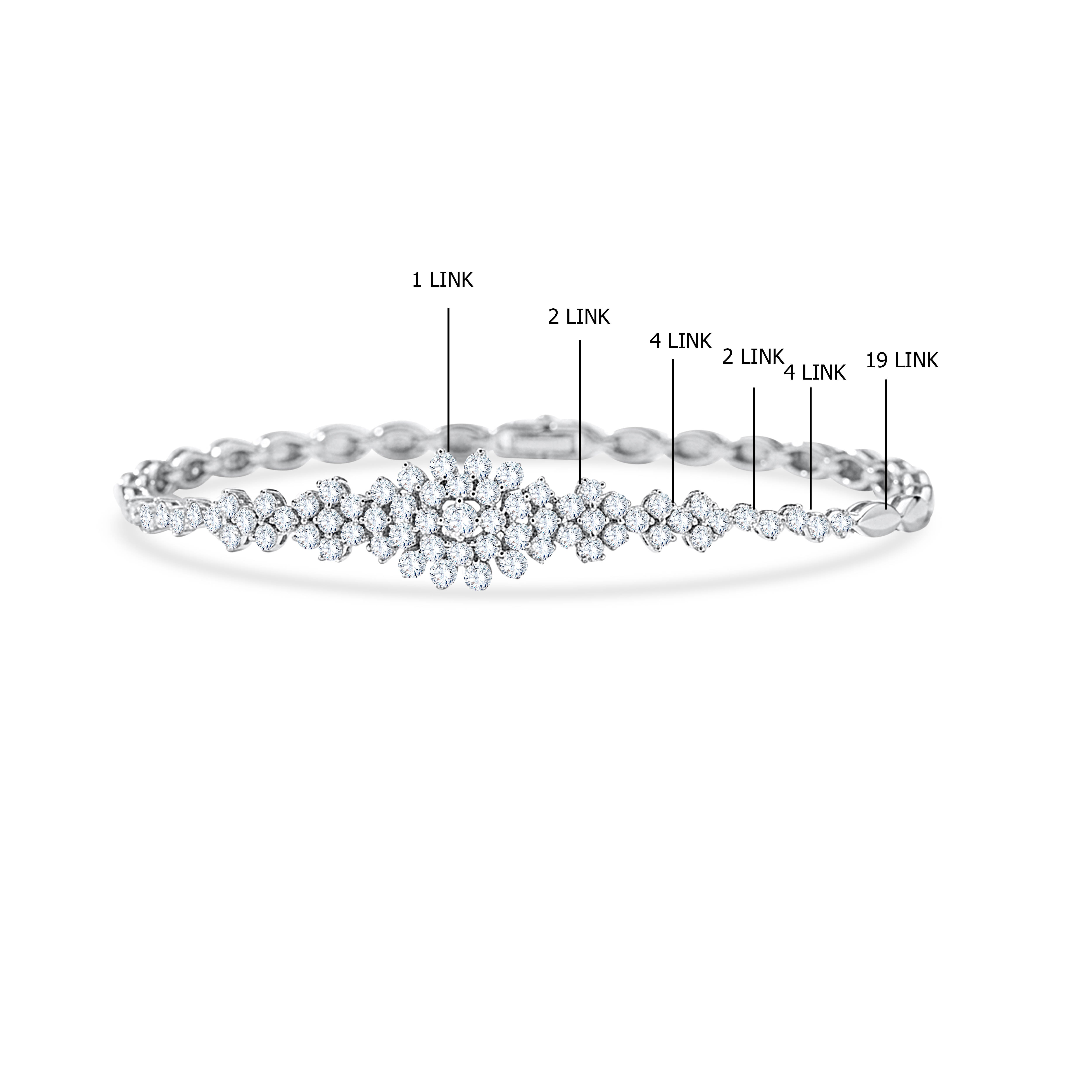 10K White Gold Round Cut Lab-Grown Diamond Bracelet – 2.52 CT, fine jewellery by Luster d'Anvers, Antwerp
