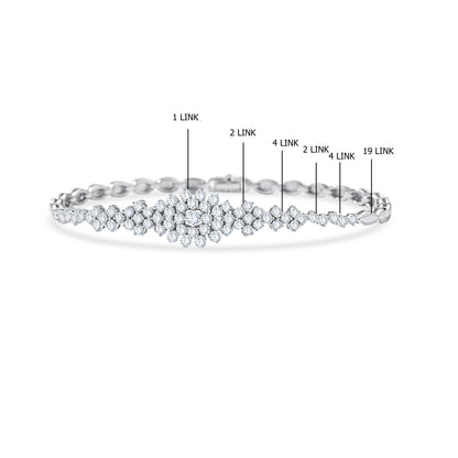 10K White Gold Round Cut Lab-Grown Diamond Bracelet – 2.52 CT, fine jewellery by Luster d'Anvers, Antwerp