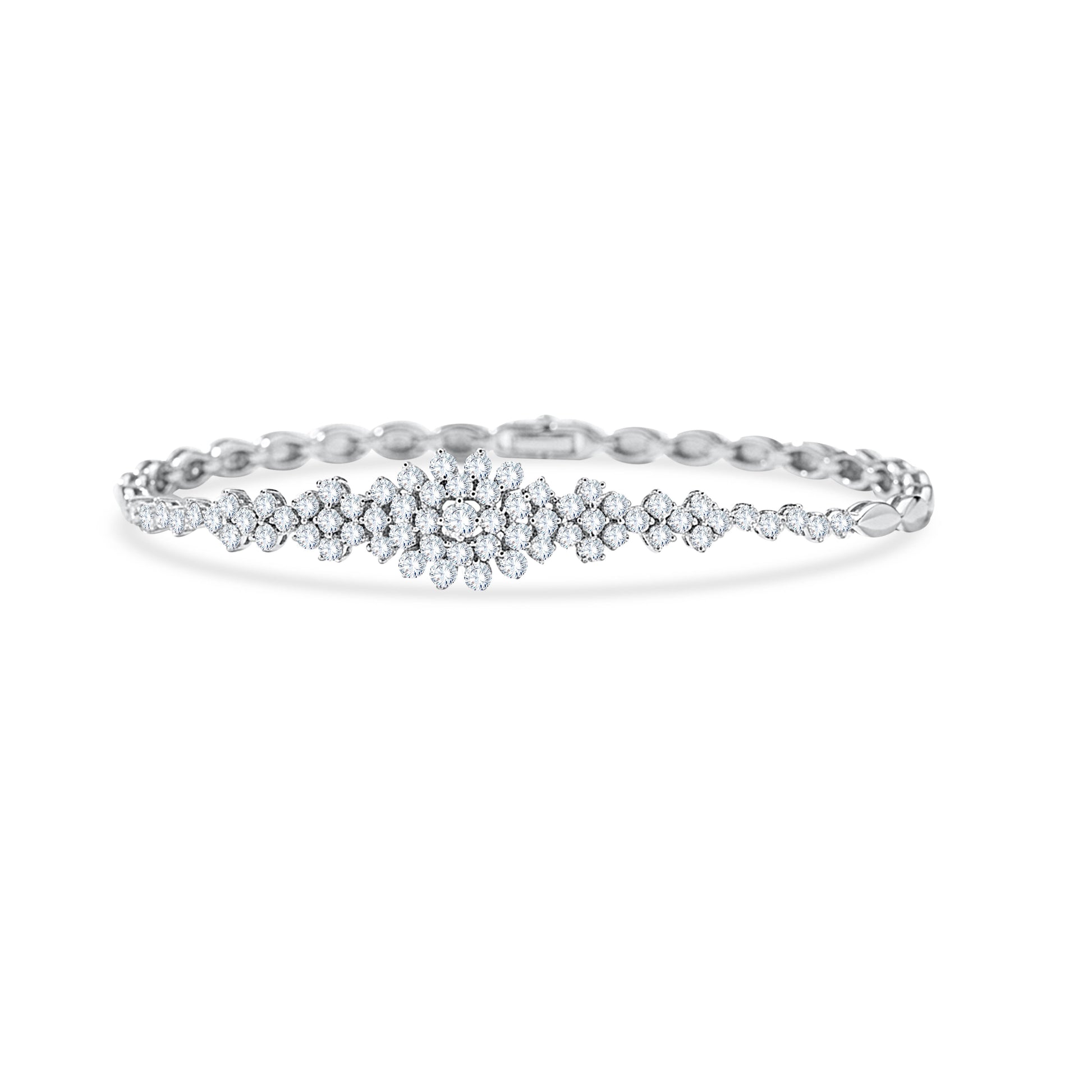 10K White Gold Round Cut Lab-Grown Diamond Bracelet – 2.52 CT, fine jewellery by Luster d'Anvers, Antwerp