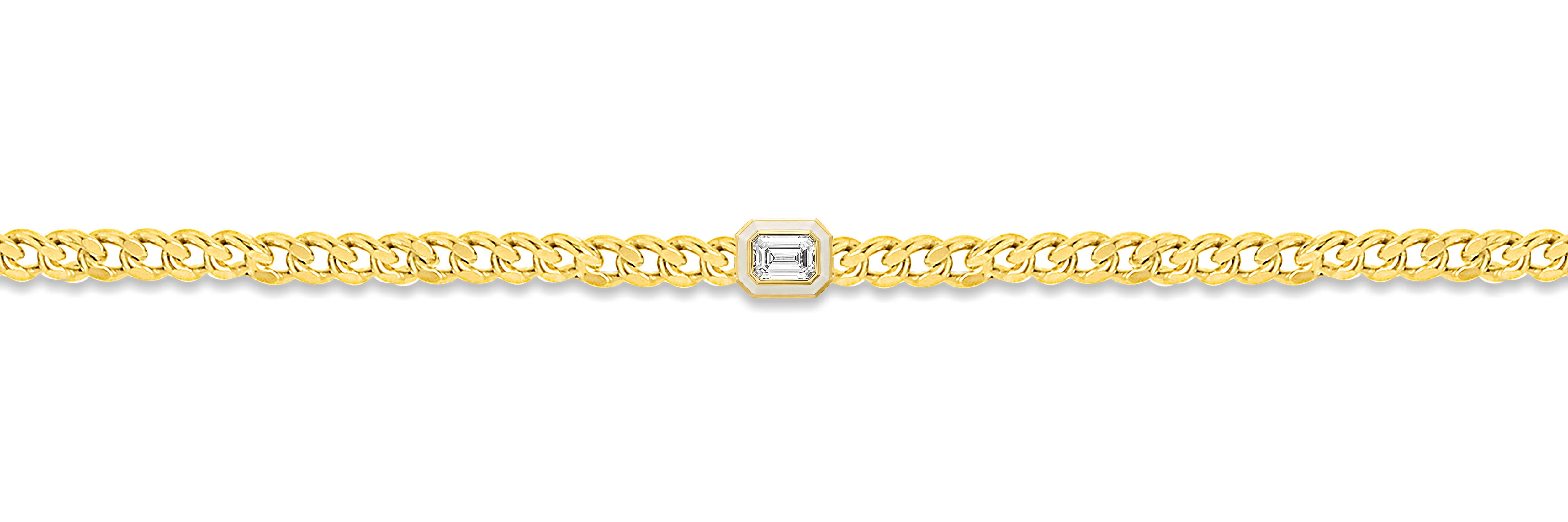 14K Yellow Gold Round Cut Lab-Grown Diamond Bracelet – 1.11 CT, fine jewellery by Luster d'Anvers, Antwerp