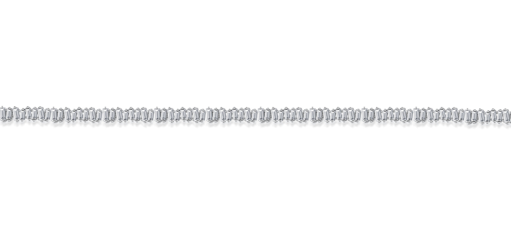 10K White Gold Round Cut Lab-Grown Diamond Bracelet – 2.7 CT, fine jewellery by Luster d'Anvers, Antwerp