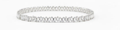 10K White Gold Round Cut Lab-Grown Diamond Bracelet – 2.7 CT, fine jewellery by Luster d'Anvers, Antwerp
