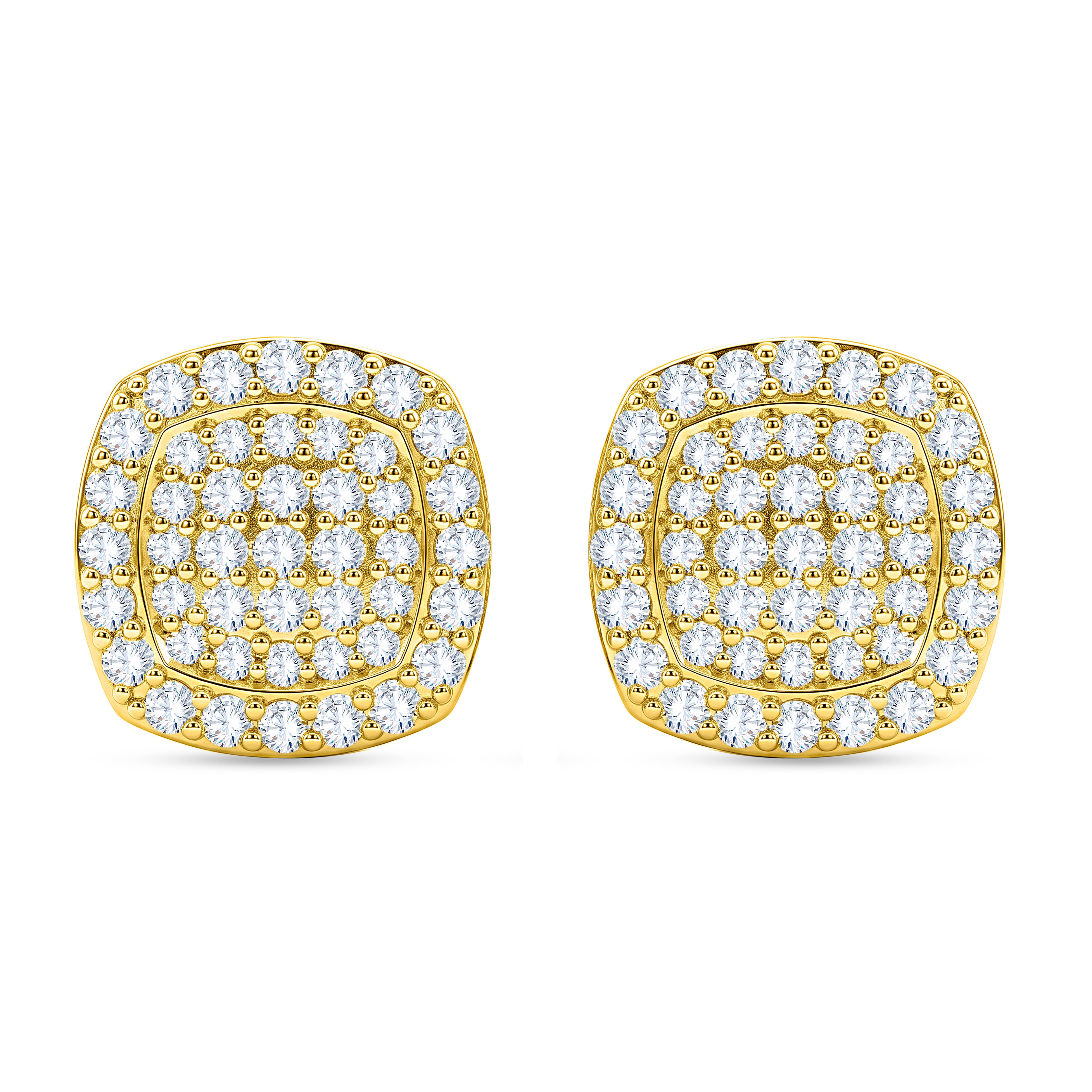 10K White Gold Round Cut Lab-Grown Diamond Earrings – 0.55 CT, fine jewellery by Luster d'Anvers, Antwerp