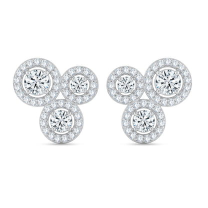 14K Yellow Gold Round Cut Lab-Grown Diamond Earrings – 2.38 CT, fine jewellery by Luster d'Anvers, Antwerp