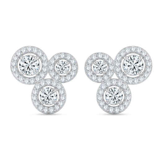14K Yellow Gold Round Cut Lab-Grown Diamond Earrings – 2.38 CT, fine jewellery by Luster d'Anvers, Antwerp