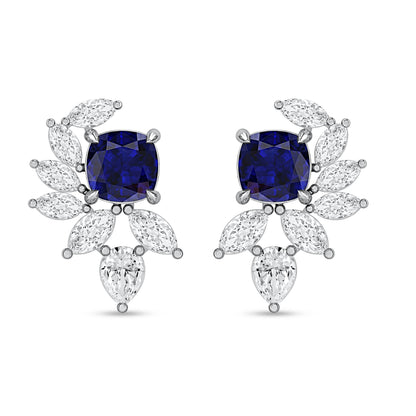 14K White Gold Multi-Shape Lab-Grown Diamond Earrings – 2.75 CT, fine jewellery by Luster d'Anvers, Antwerp