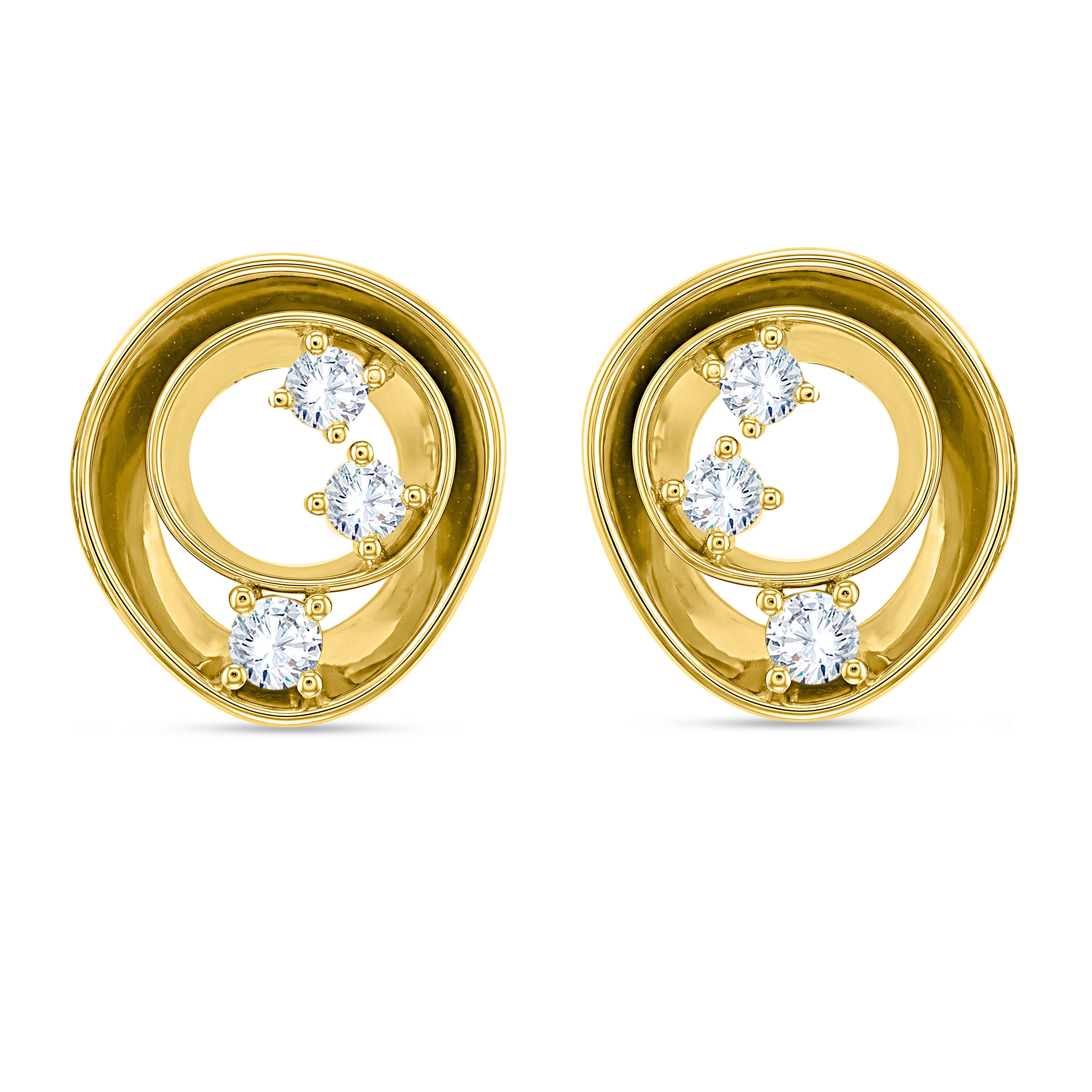 14K White Gold Round Cut Lab-Grown Diamond Earrings – 0.82 CT, fine jewellery by Luster d'Anvers, Antwerp