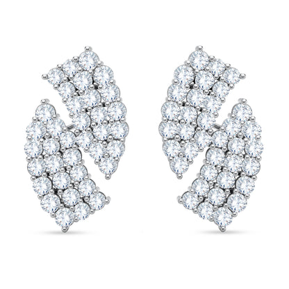 10K White Gold Multi-Shape Lab-Grown Diamond Earrings – 3.31 CT, fine jewellery by Luster d'Anvers, Antwerp