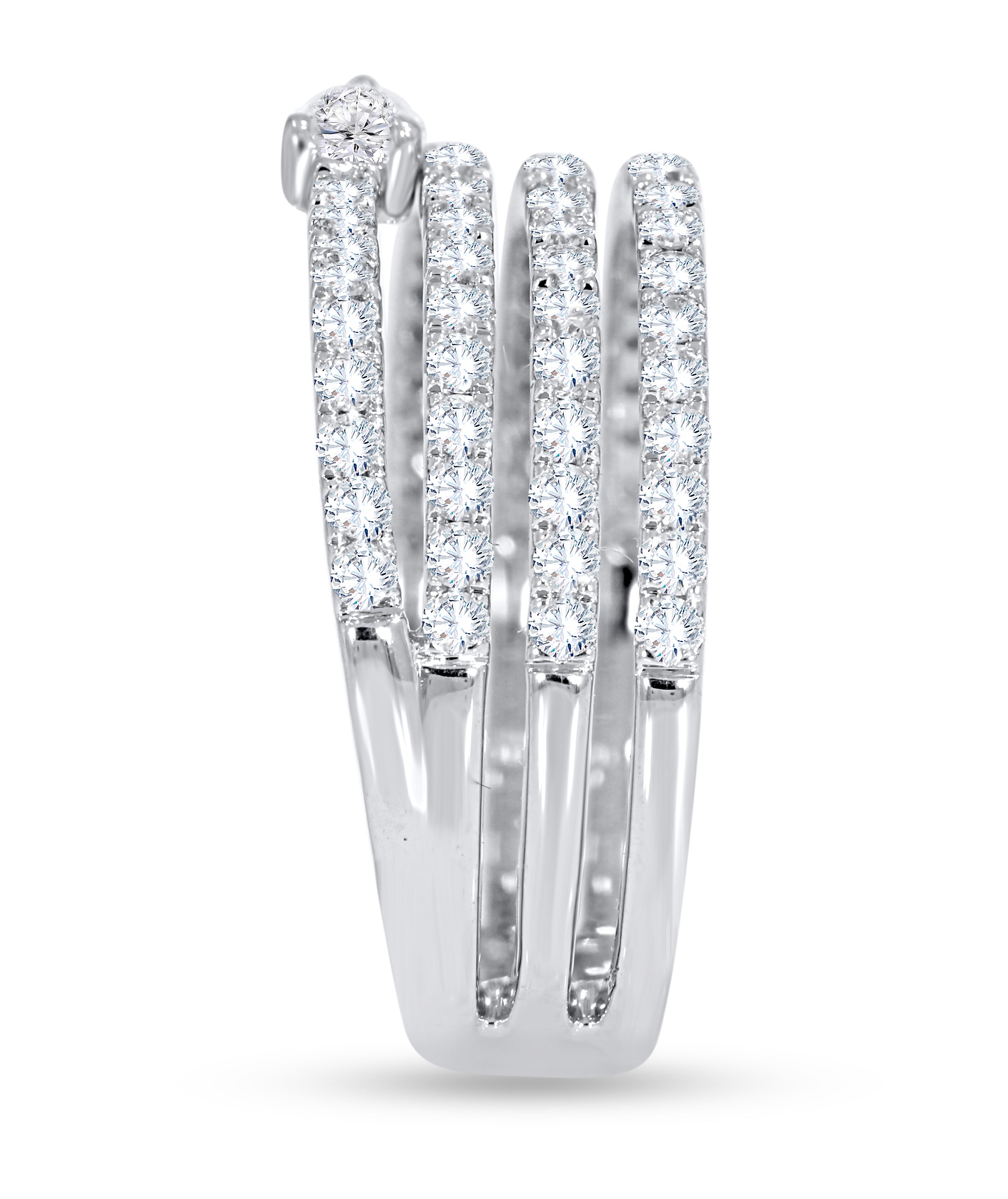 Multi-Row Ring in white gold – 1.06 CT
