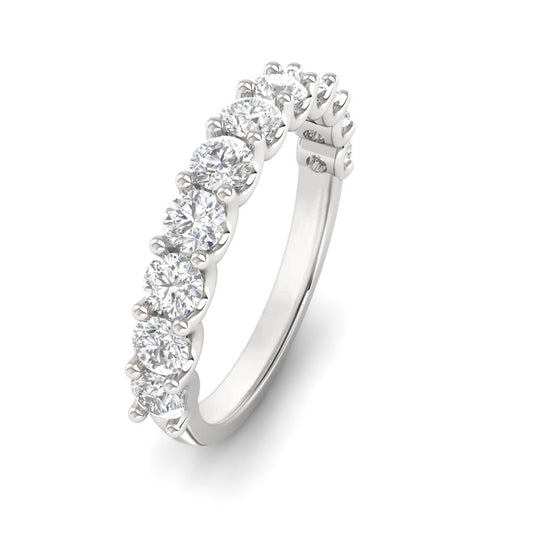 14K White Gold Round Cut Lab-Grown Diamond Ring – 1.19 CT, fine jewellery by Luster d'Anvers, Antwerp